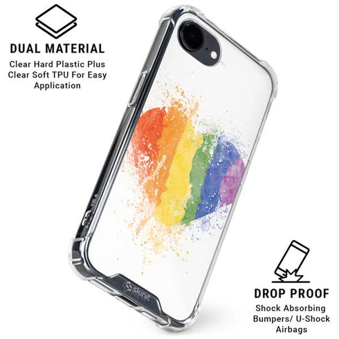 Love Is Love Heart iPhone 16e Clear Case